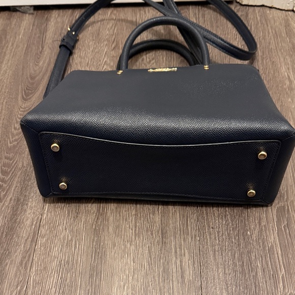 Coach Navy Leather Handbag - Picture 4 of 6